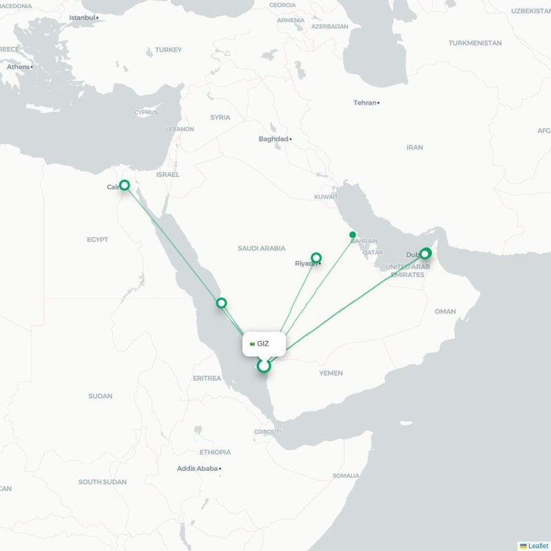 GIZ - RUH route map