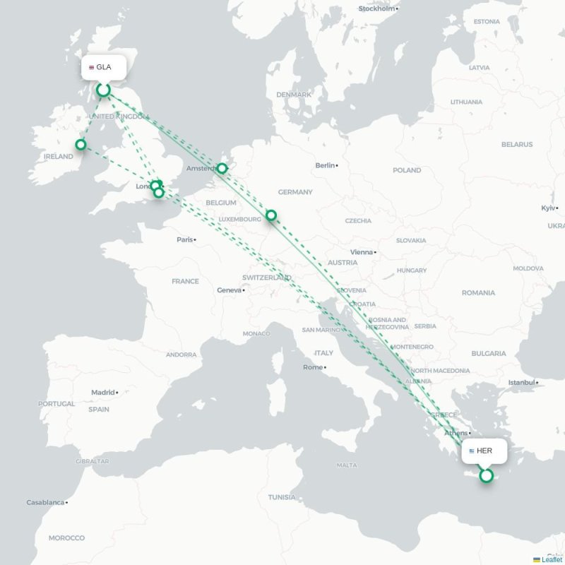 GLA - HER route map