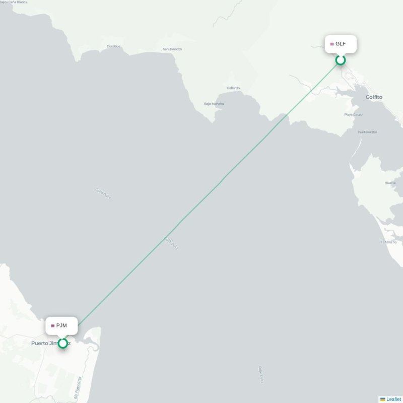 GLF - PJM route map