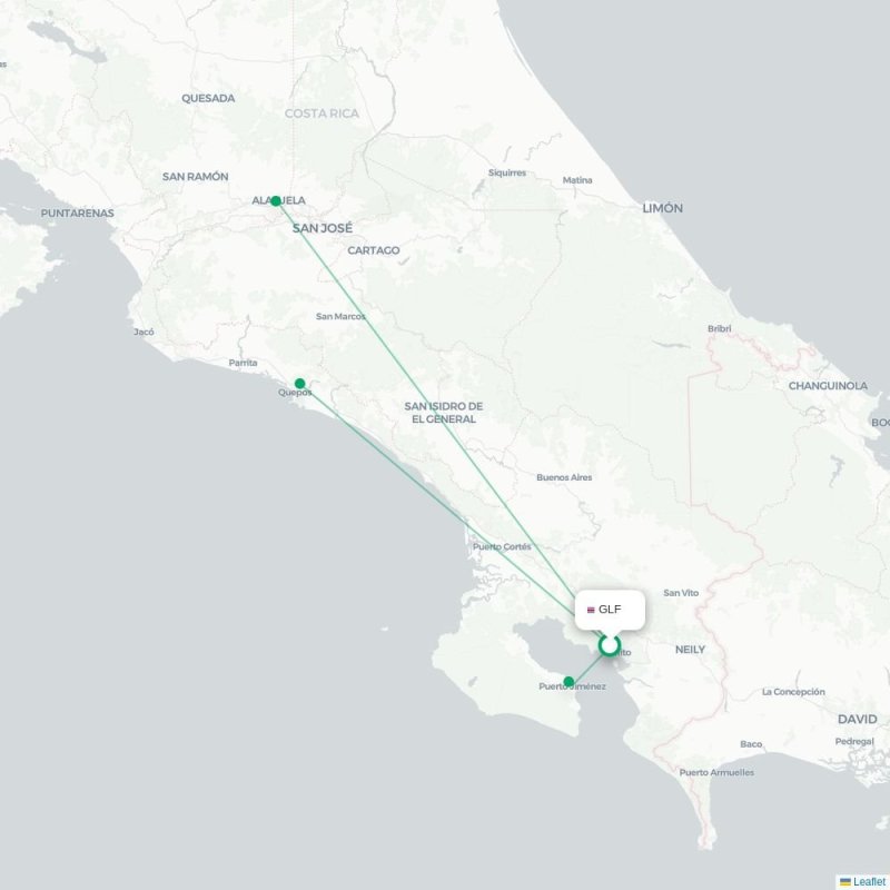 GLF - DRK route map