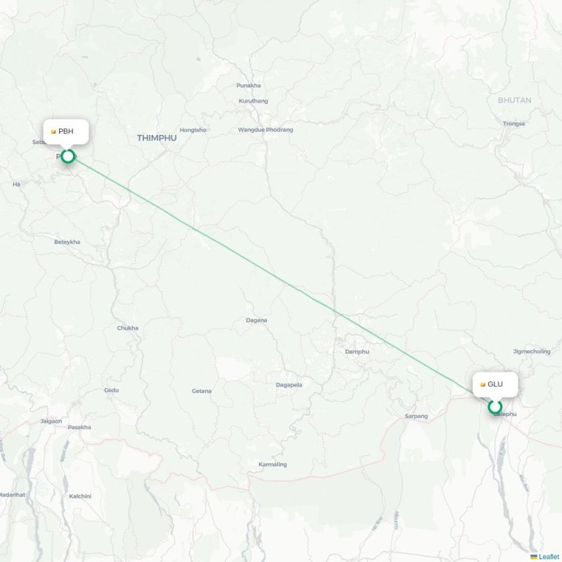 GLU - PBH route map