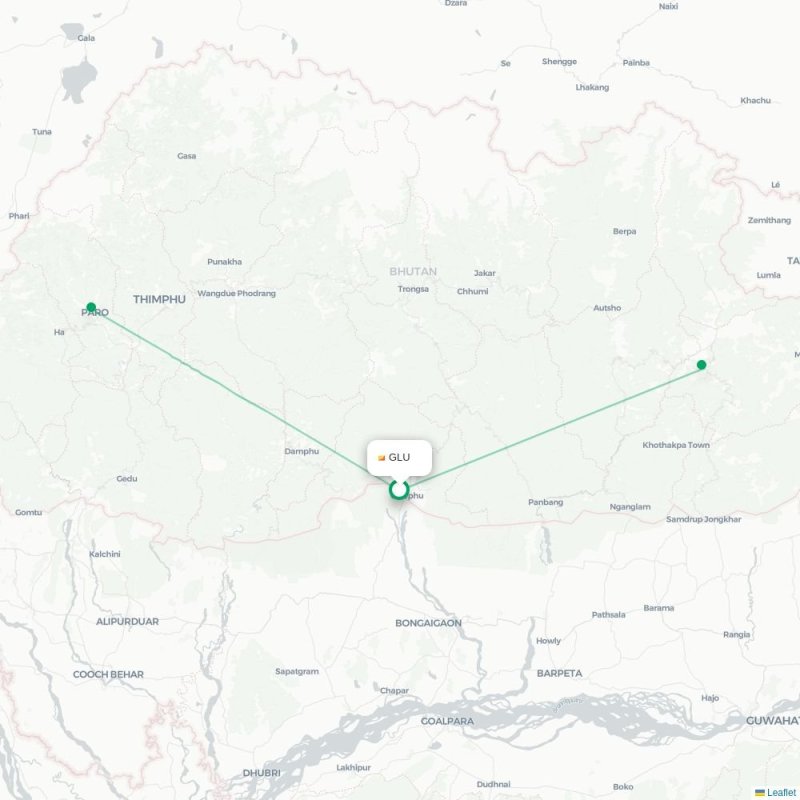 GLU - YON route map
