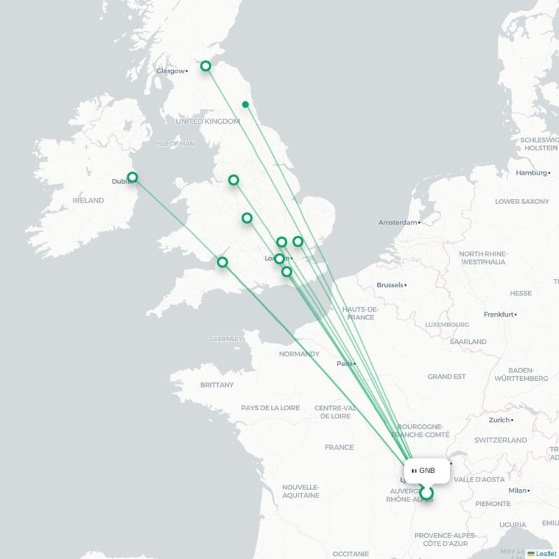 GNB - BRS route map