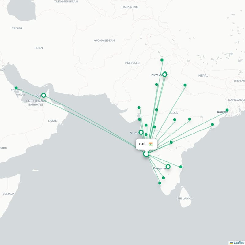 GOI - CCU route map