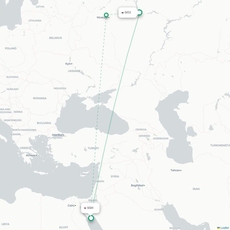 GOJ - SSH route map