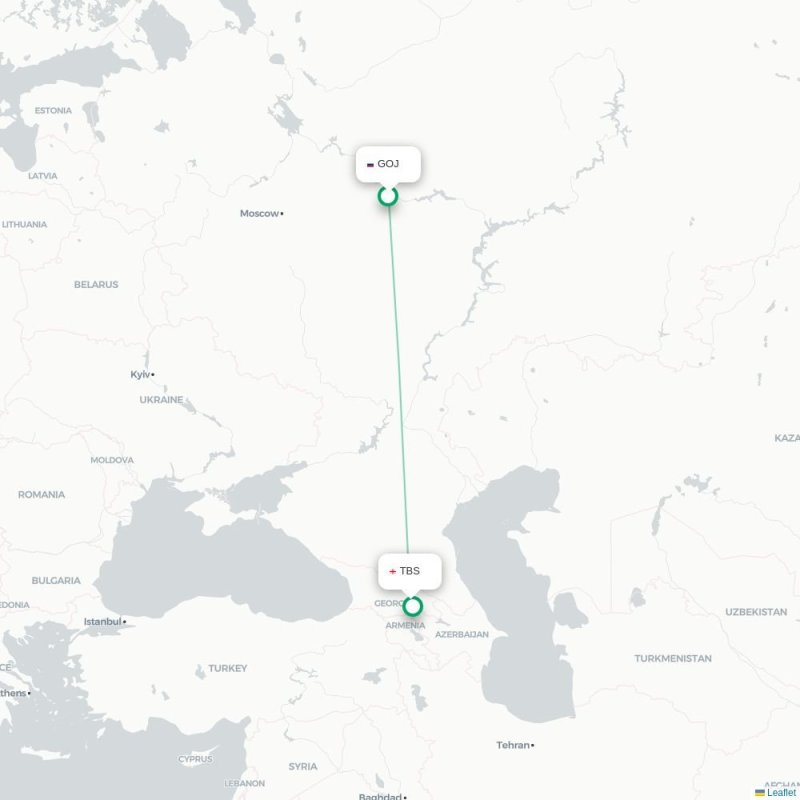 GOJ - TBS route map