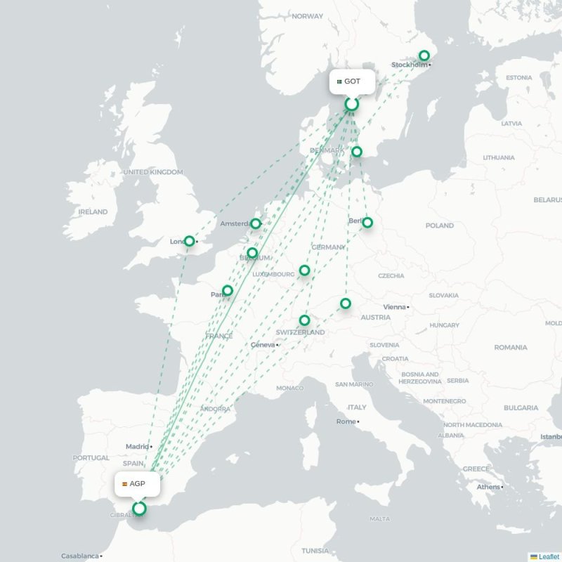 GOT - AGP route map