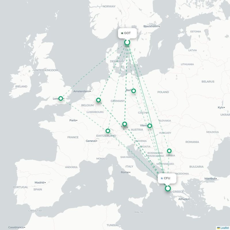GOT - CFU route map
