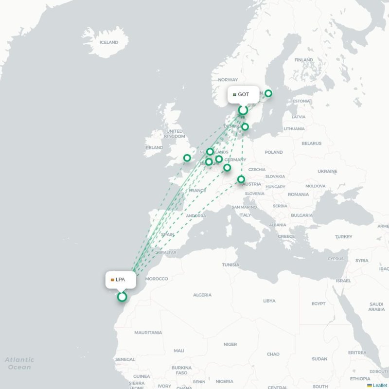 GOT - LPA route map
