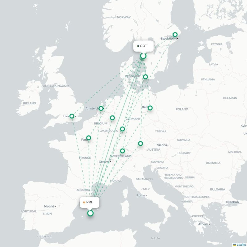GOT - PMI route map