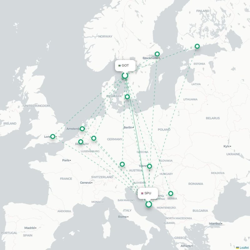 GOT - SPU route map