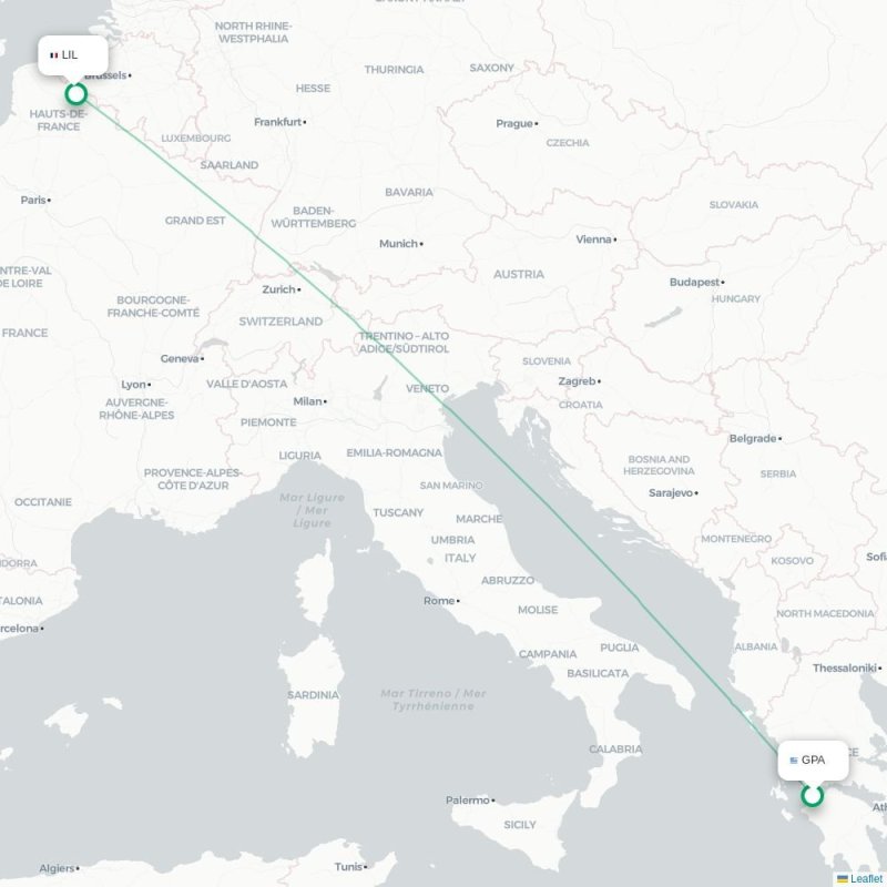 GPA - LIL route map