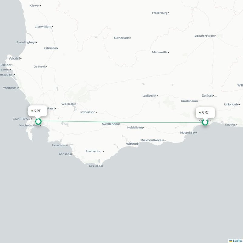 GRJ - CPT route map