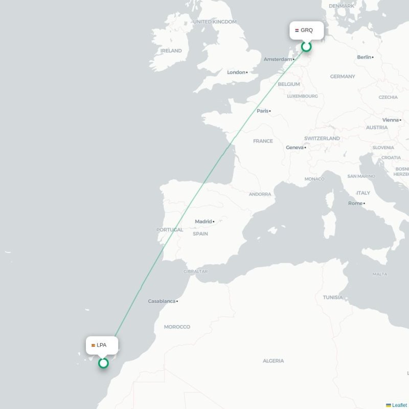GRQ - LPA route map