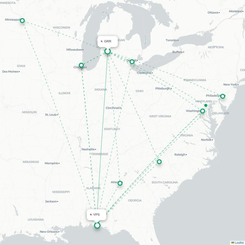 GRR - VPS route map