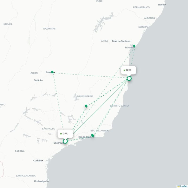 GRU - BPS route map