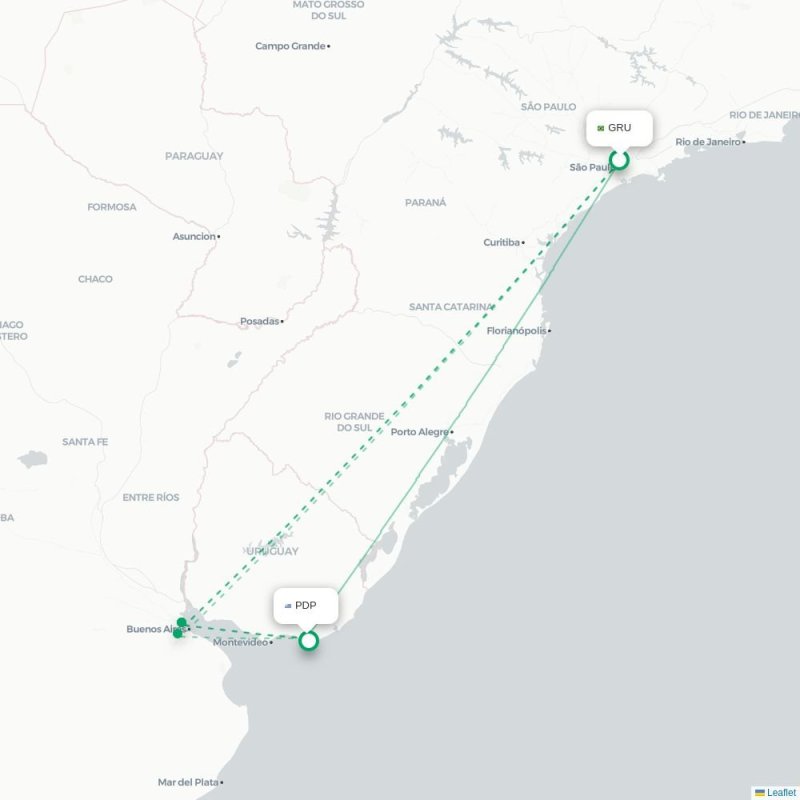 GRU - PDP route map