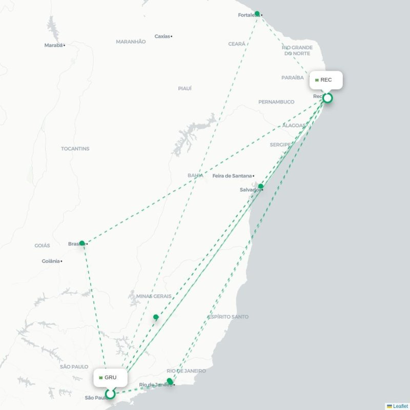 GRU - REC route map