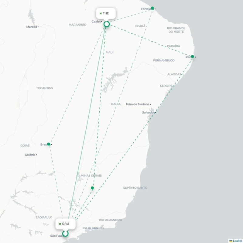 GRU - THE route map
