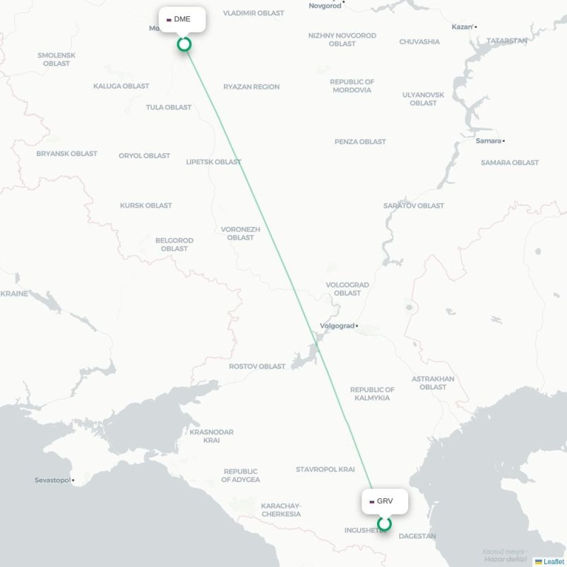 GRV - DME route map