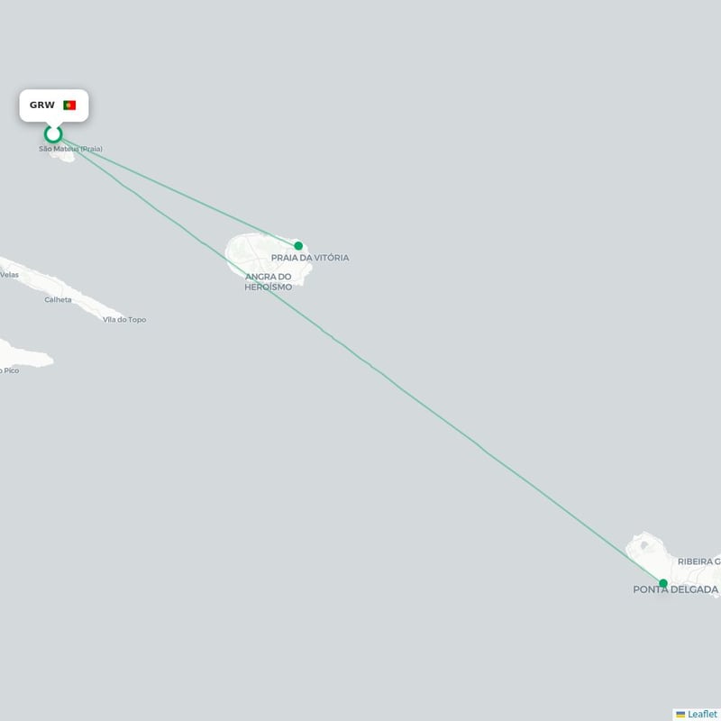 Route map   GRW airport