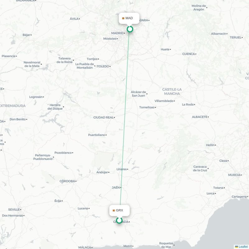 GRX - MAD route map