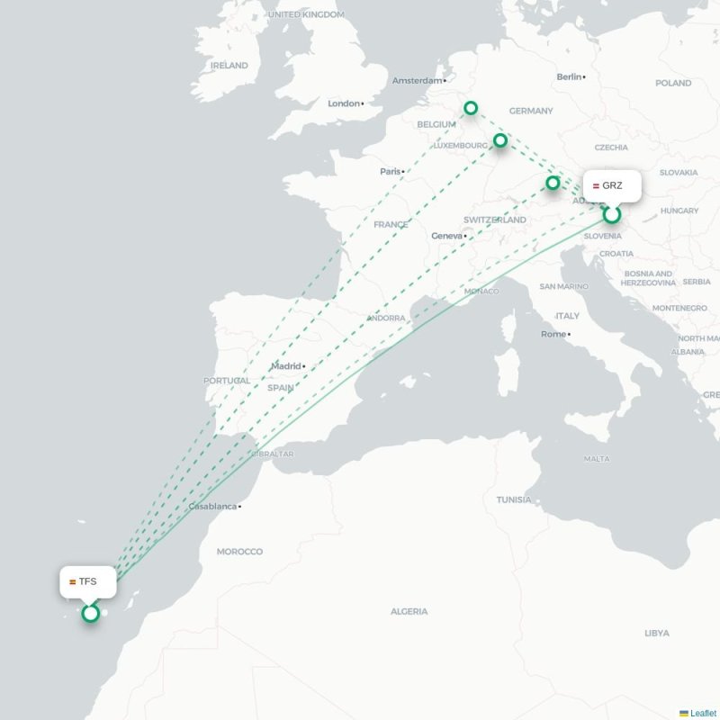 GRZ - TFS route map