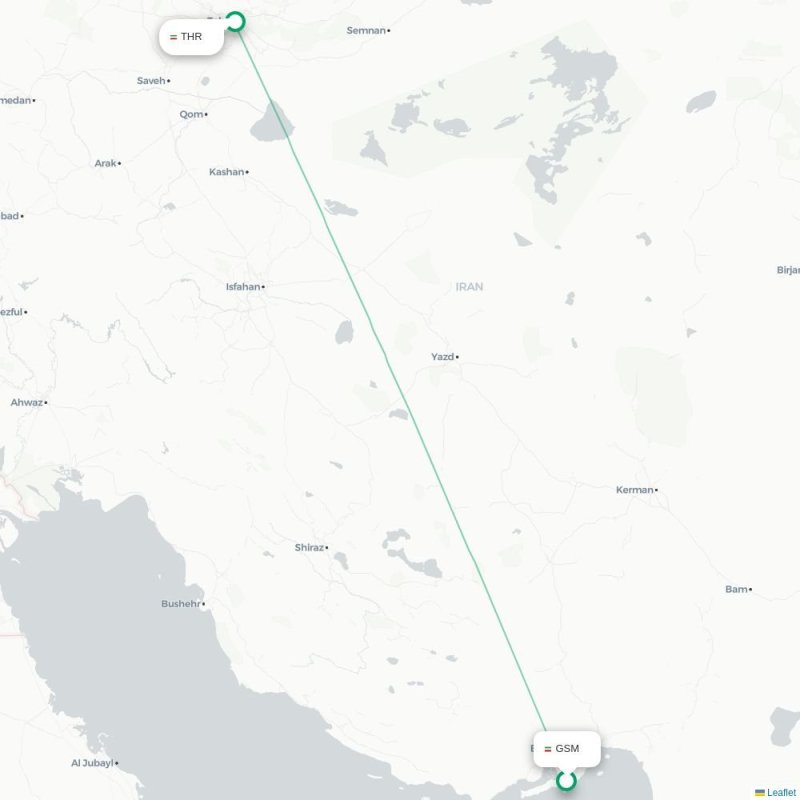 GSM - THR route map