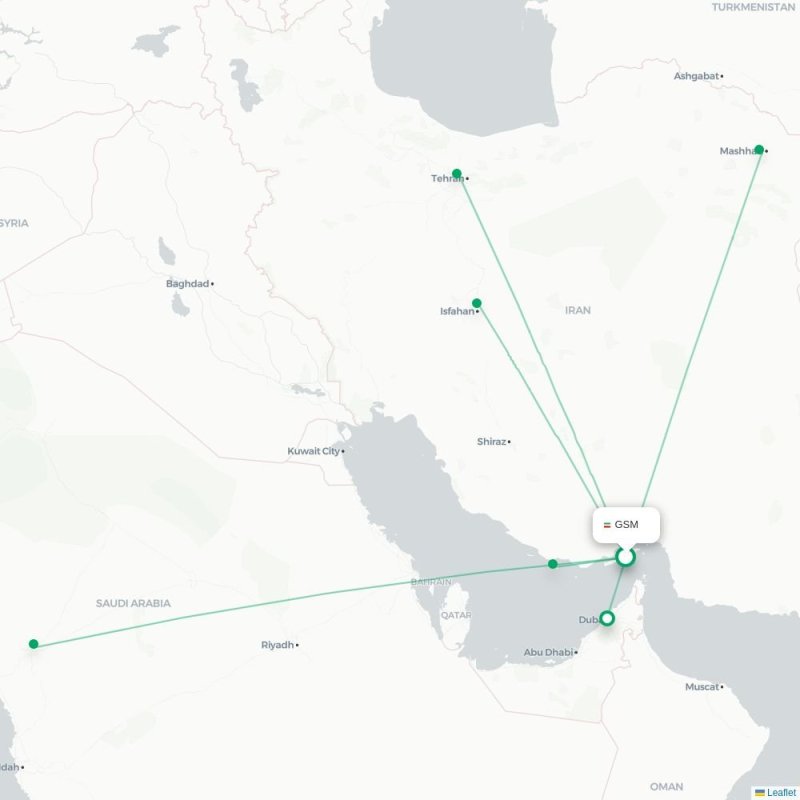 GSM - IFN route map