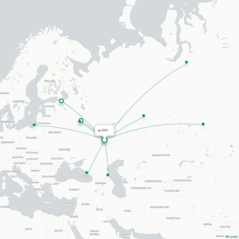 GSV - SUI route map