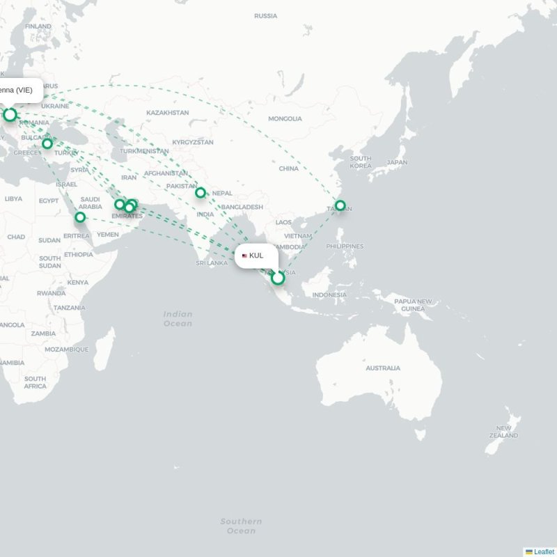 GWT - VIE route map