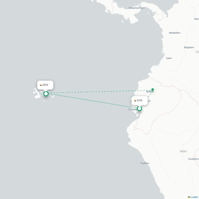 GYE - GPS route map