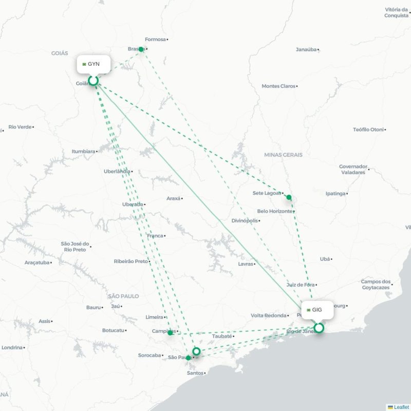 GYN - GIG route map