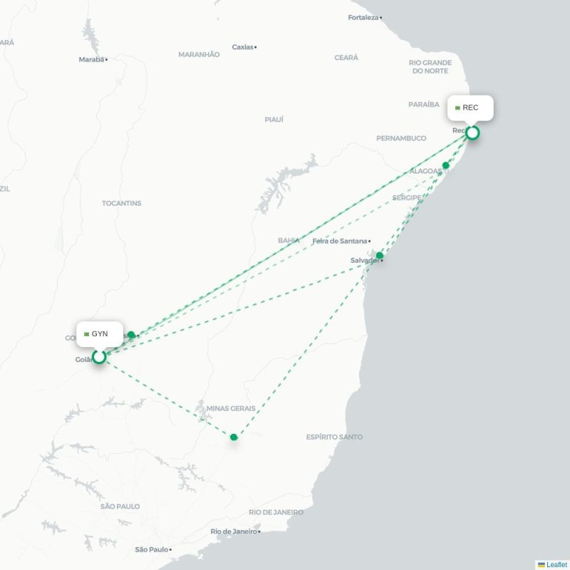 GYN - REC route map