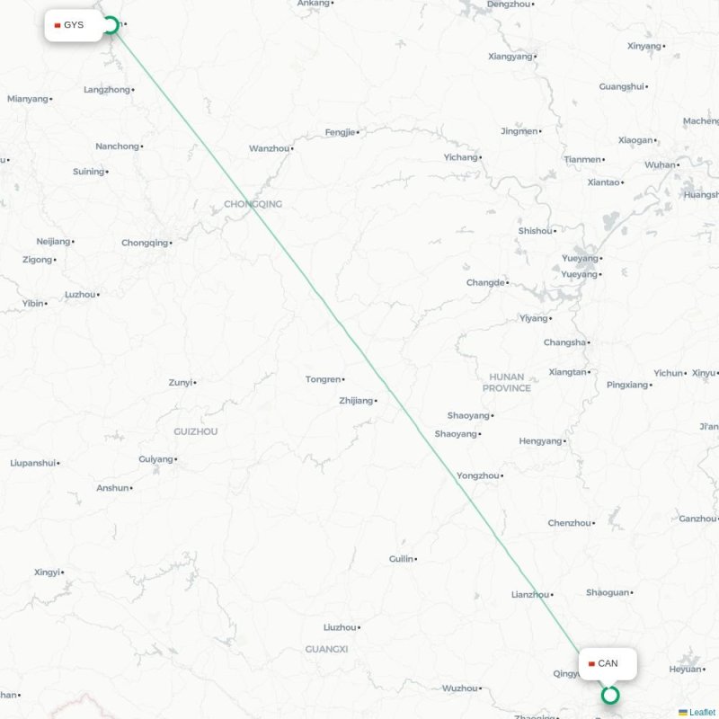 GYS - CAN route map