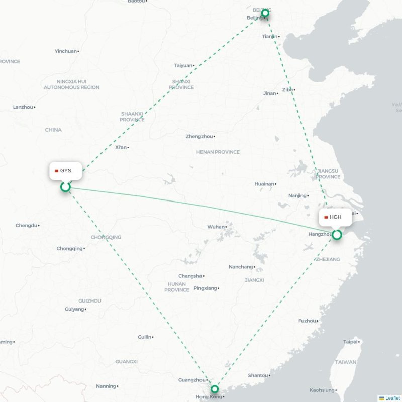 GYS - HGH route map