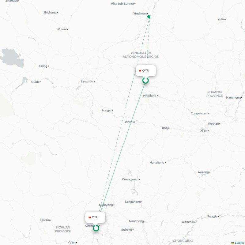 GYU - CTU route map