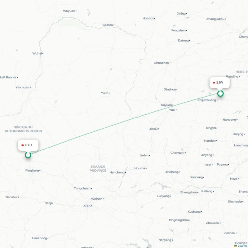 GYU - SJW route map