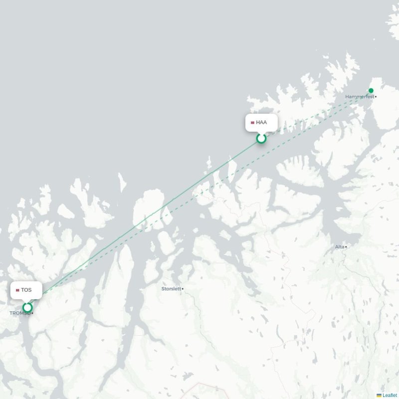 HAA - TOS route map
