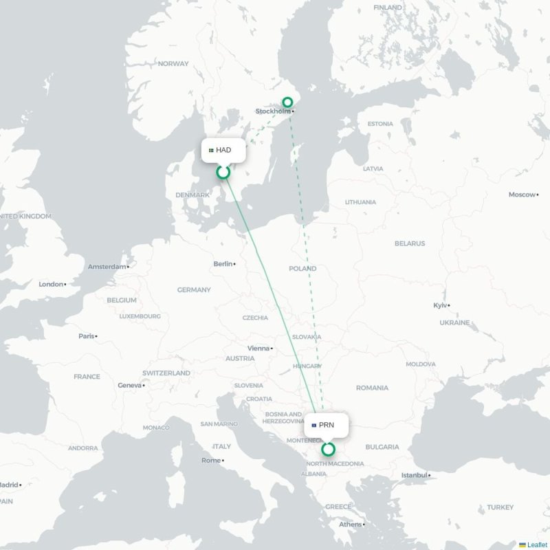 HAD - PRN route map