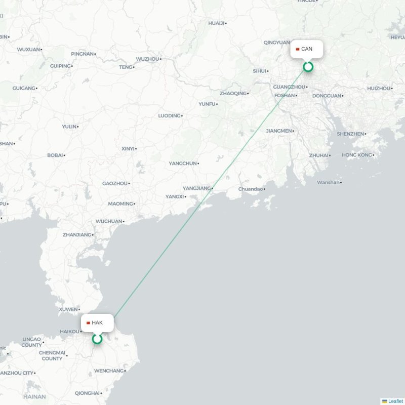 HAK - CAN route map