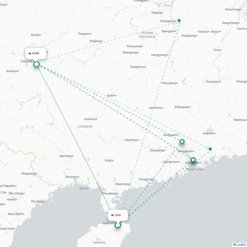HAK - KWE route map