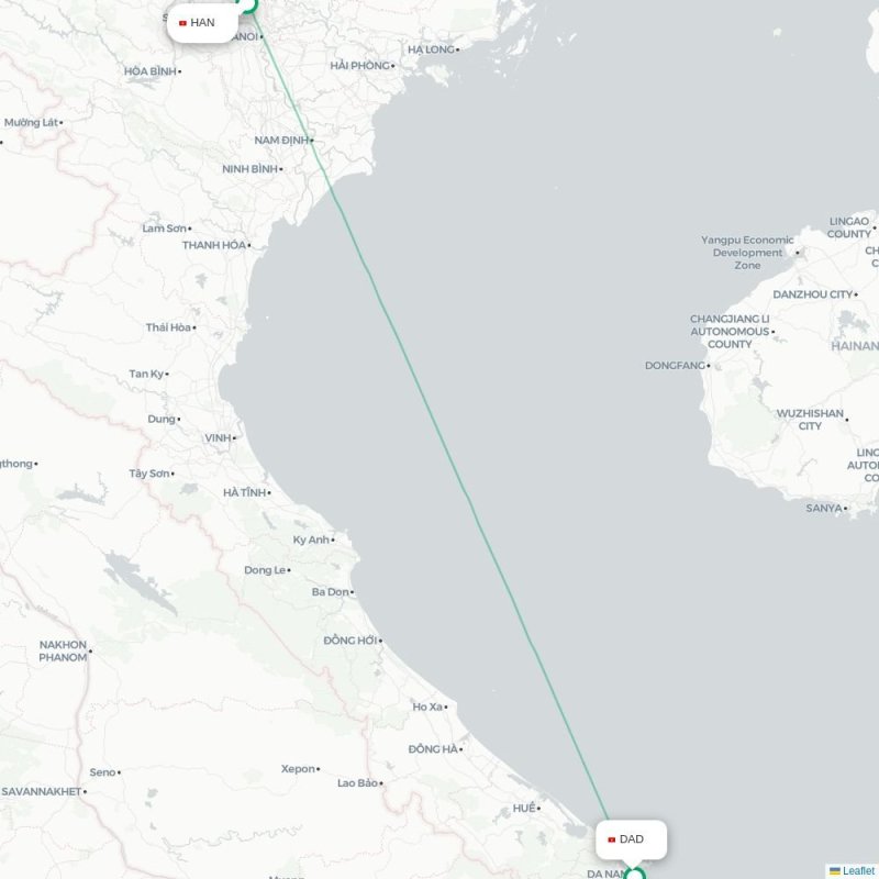 HAN - DAD route map