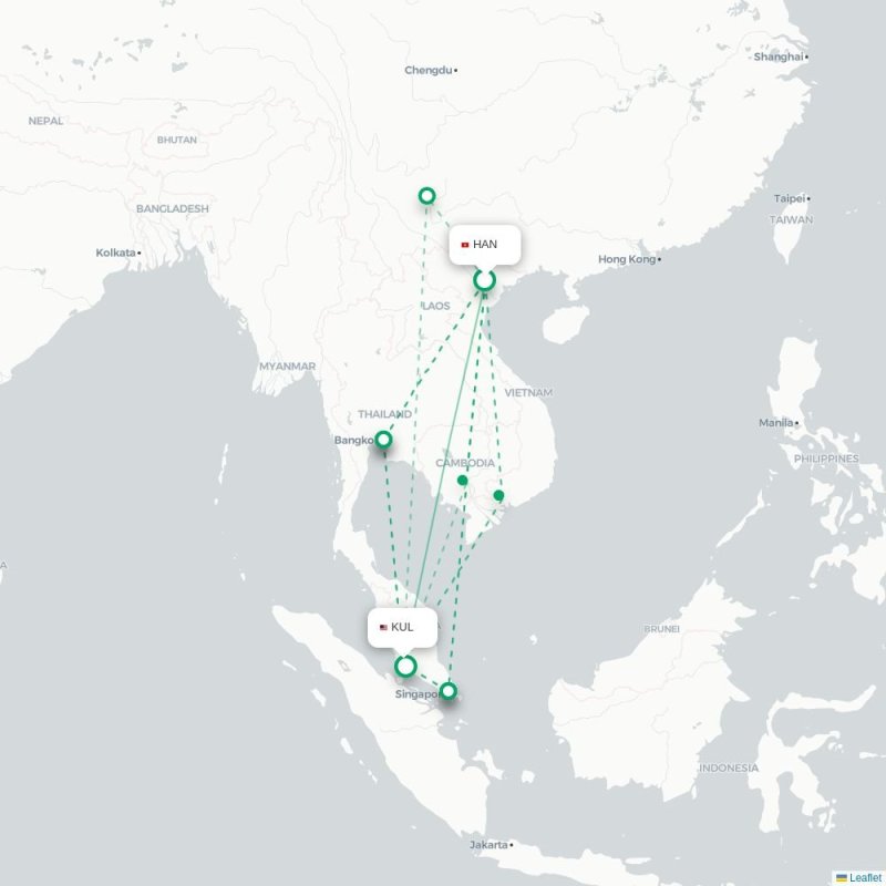 HAN - KUL route map
