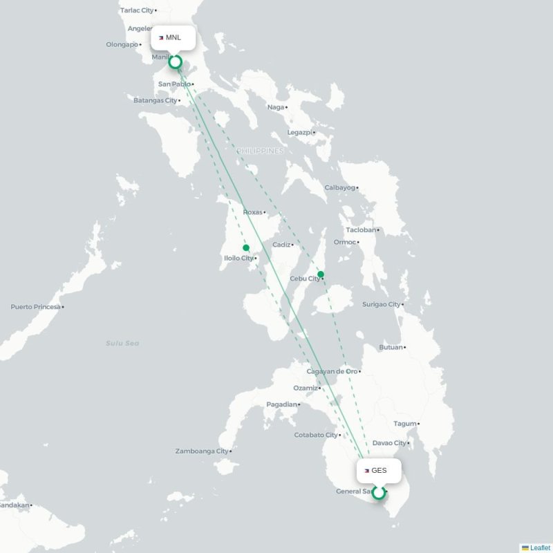HAN - MNL route map