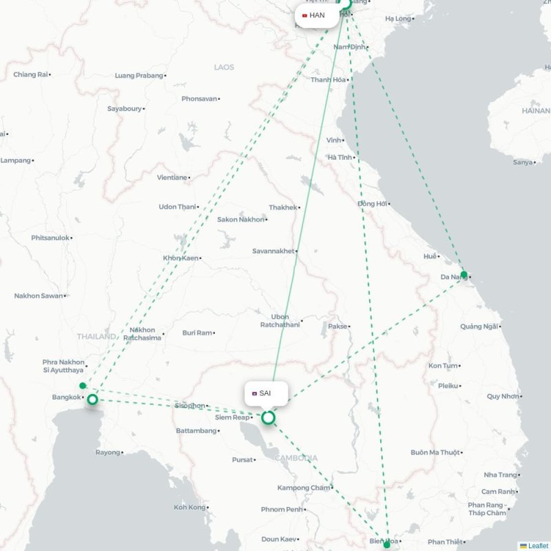 HAN - SAI route map