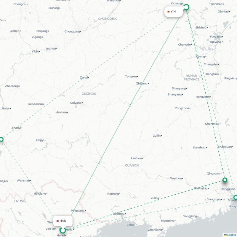 HAN - YIH route map