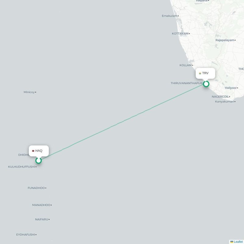 HAQ - TRV route map