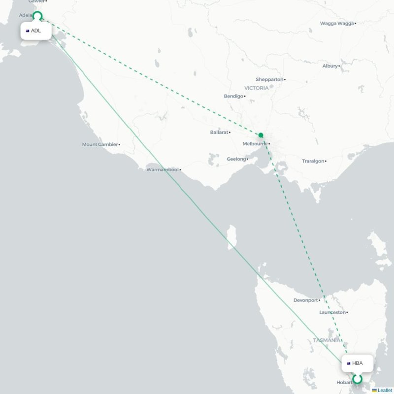HBA - ADL route map