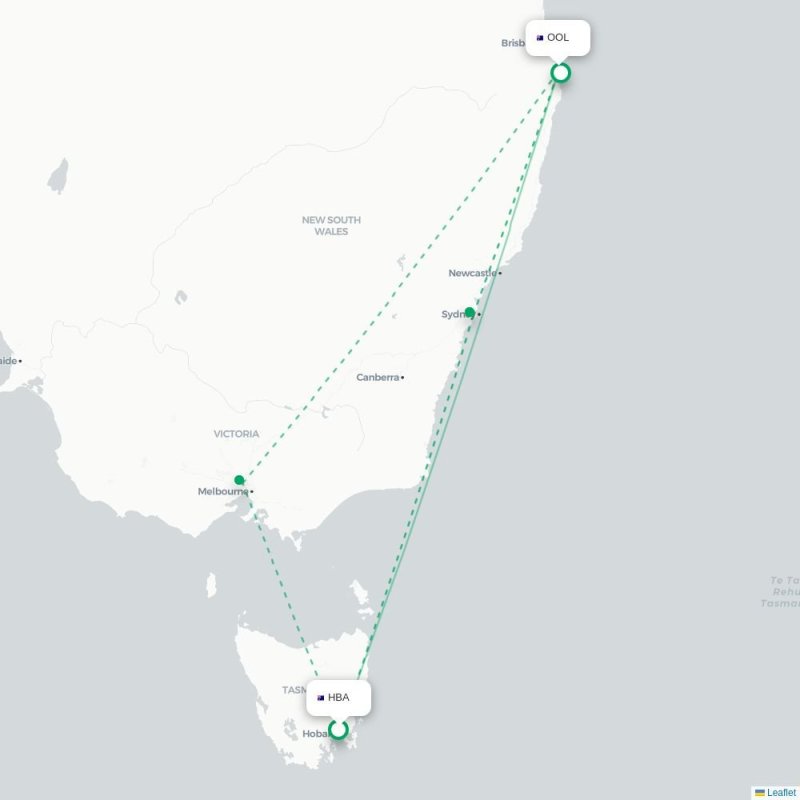 HBA - OOL route map